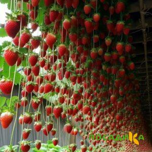 Клубника ампельная Анастасия купить по цене от 370р. в интернет-магазине «Посадика» с доставкой почтой в в Южно-Сухокумске и по всей России – [изображение №1].